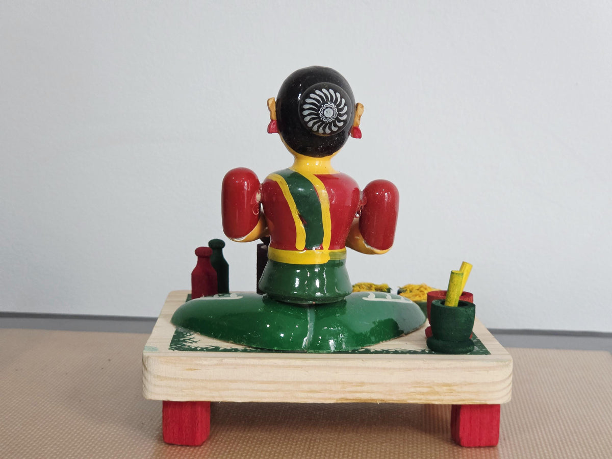 Noodle Maker Lady Doll | Miniature Street Food Stall | Navaratri Golu | Bommala Koluvu Decor