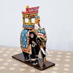 Elephant with a mounted Ambari wooden doll | kondapalli