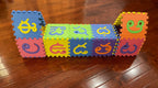 Telugu alphabet foam puzzle play mat with 52 letter tiles