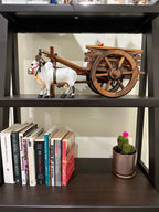 Indian Wooden Bullock Cart model ( 20" x 12" x 10") | ( 15" x 9" x 7") | Home Decor