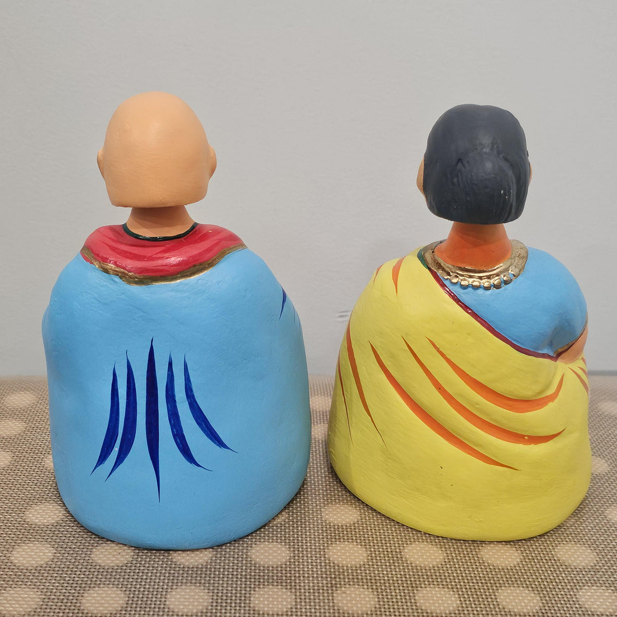 Taata Bamma Couple Bobble Head Toys - Indian Home Decor