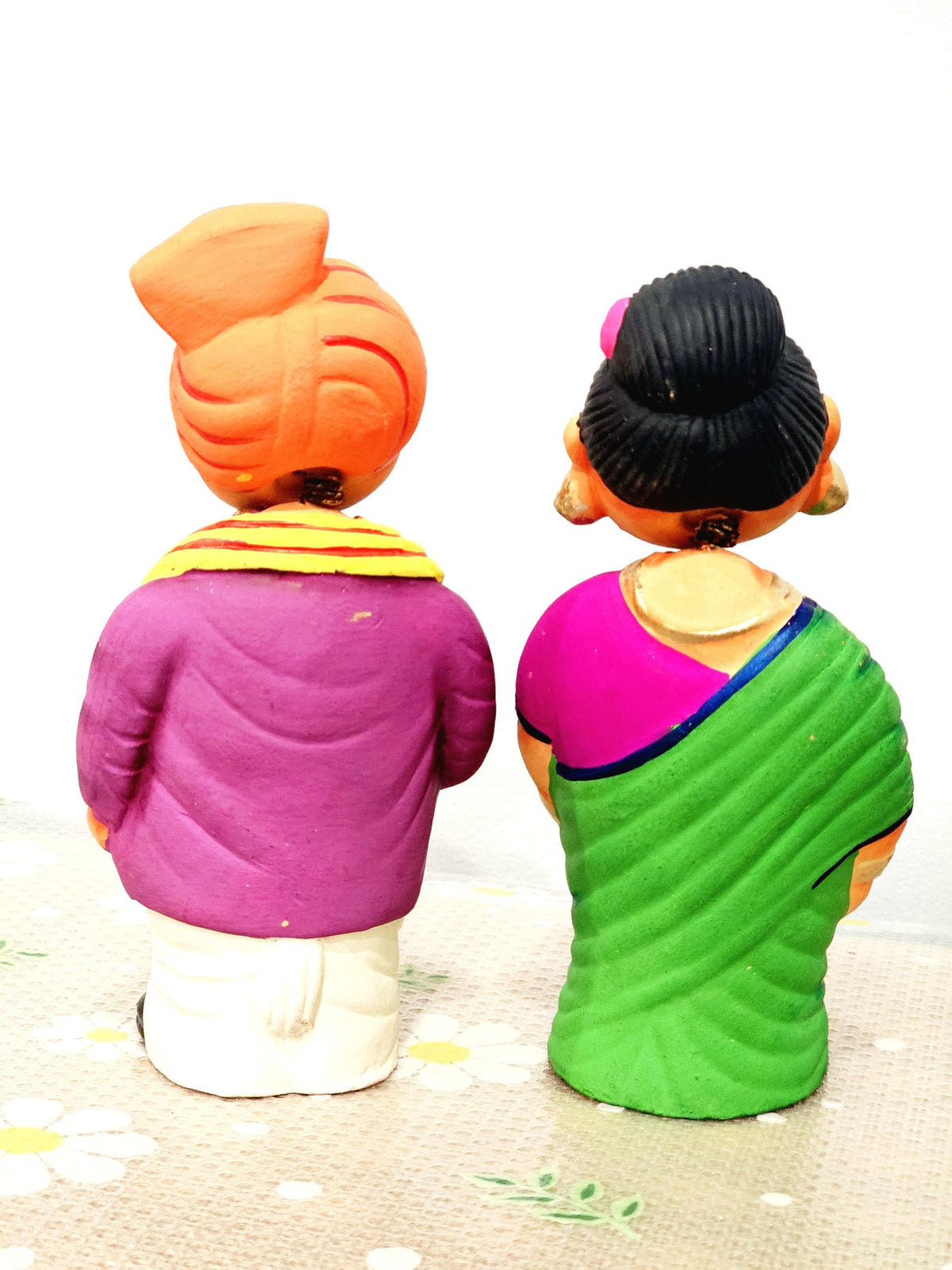 Taata Bamma Couple Bobble Head Toys - Indian Home Decor