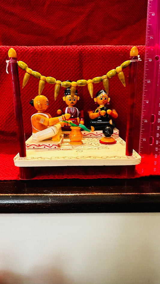 Traditional Hindu marriage | Etikoppaka doll | Home Decor | Navaratri golu | Sankranti Koluvu