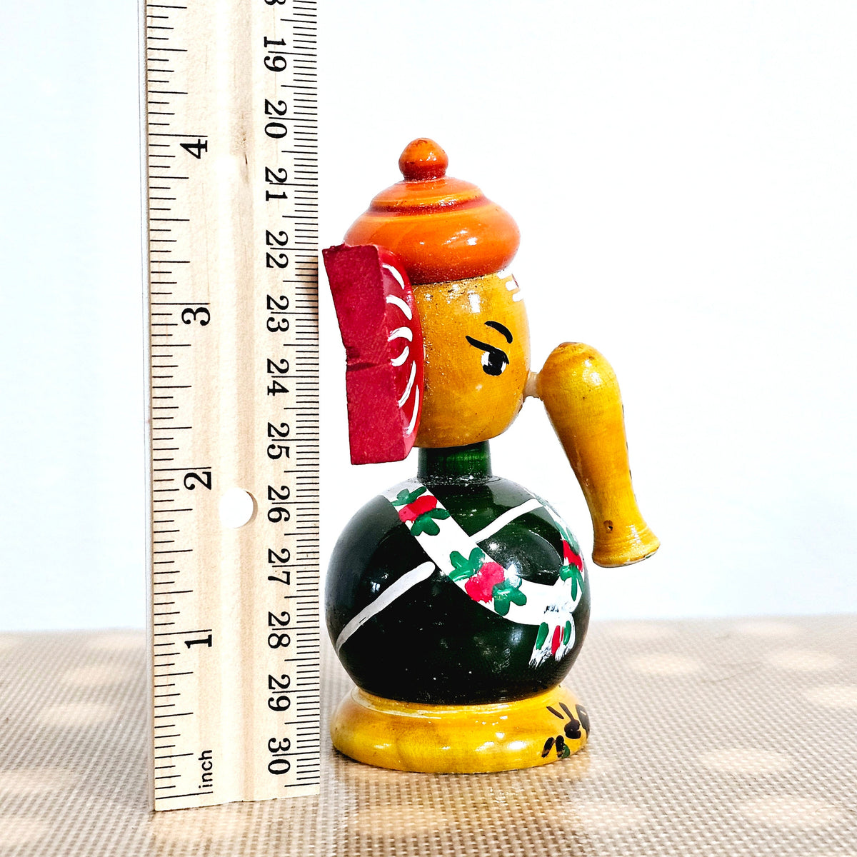 Kondapalli wooden Vinayaka bobble head doll
