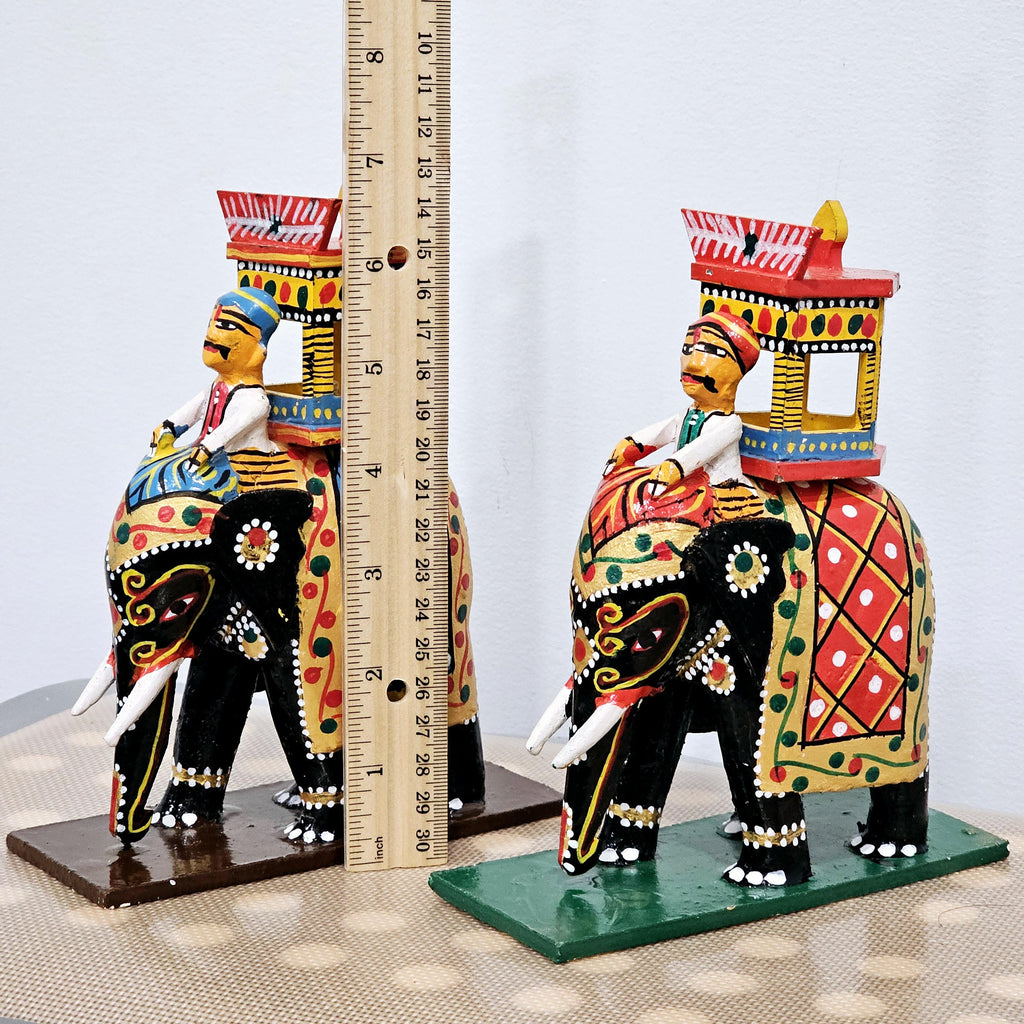 Elephant with a mounted Ambari wooden doll | kondapalli