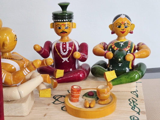 Traditional Hindu marriage | Etikoppaka doll | Home Decor | Navaratri golu | Sankranti Koluvu