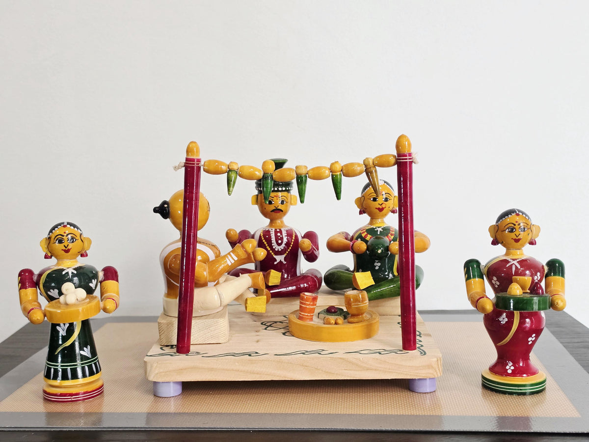 Traditional Hindu marriage | Etikoppaka doll | Home Decor | Navaratri golu | Sankranti Koluvu