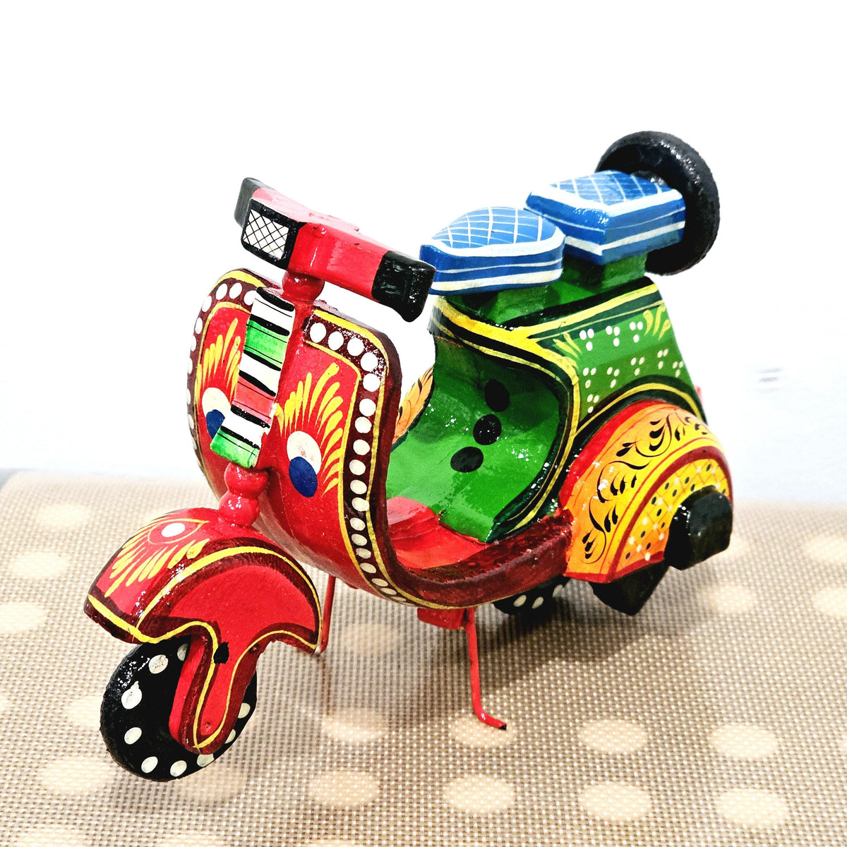 Colorful painted Indian Scooter | Home Decor |  Italian Vespa