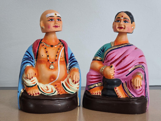 Thatha Paati Bommai Set |Taata Baamma Bommalu  |  Navaratri Golu Dolls | Budda Buddi Dolls | Bommala Koluvu | Bombe Habba