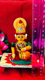 Lakshmi Devi Etikoppaka Doll: Hindu Goddess of Wealth, Indian Decor
