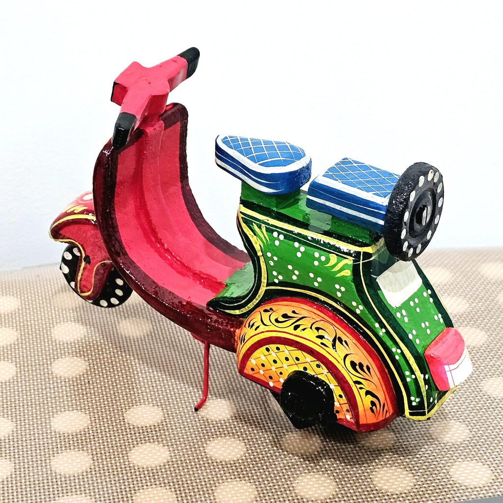 Colorful painted Indian Scooter | Home Decor |  Italian Vespa