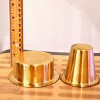 Brass Tea/Filter Coffee Tumbler and Saucer | Set of 4.