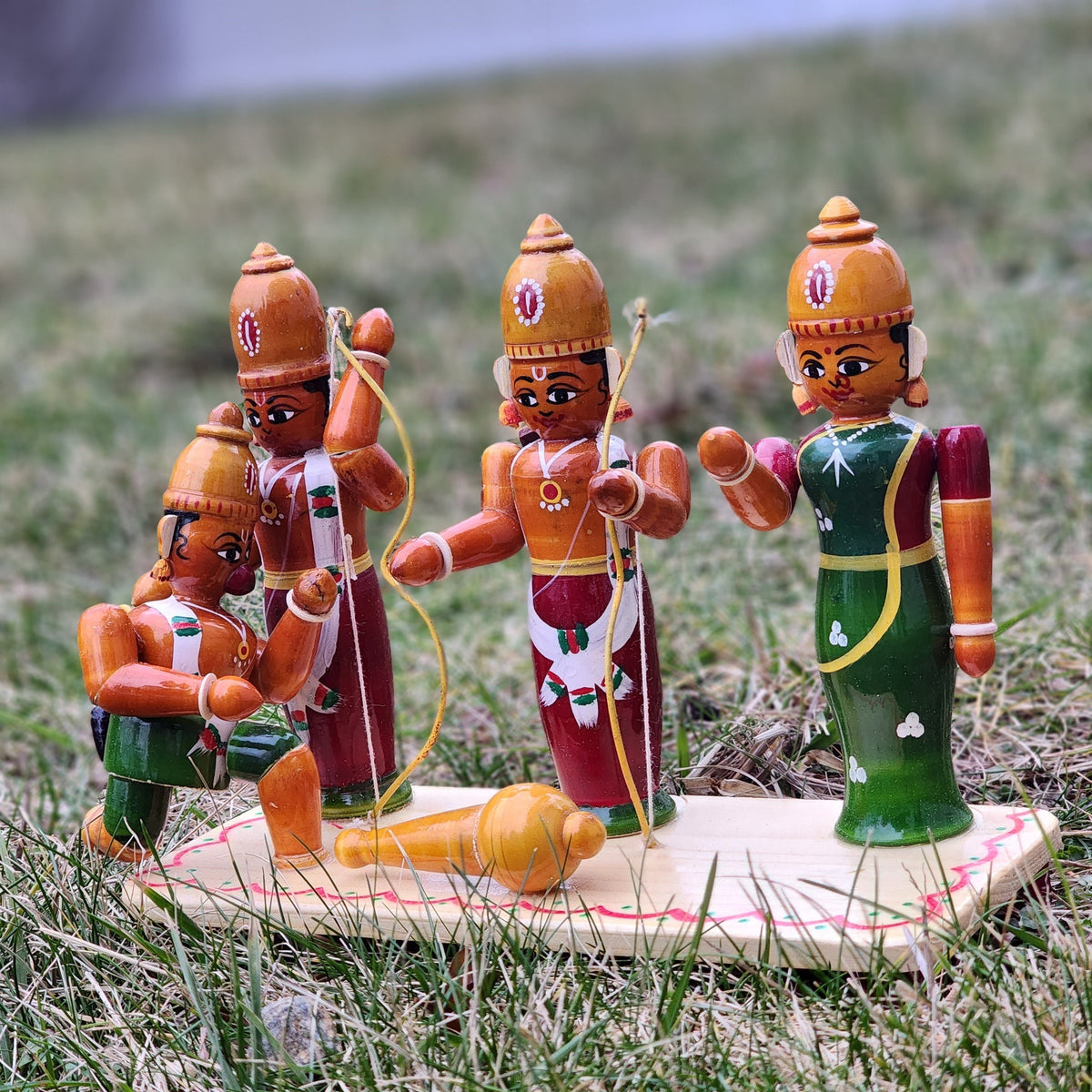Lord Shri Ram with his parivaram Etikoppaka doll | Sankranti koluvu | Mukkoti