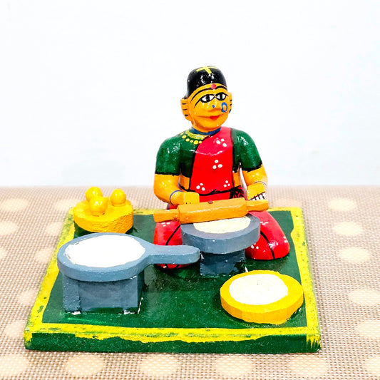 Chapati Maker on a Traditional Oven | Kondapalli | Navaratri golu | Bommala Koluvu