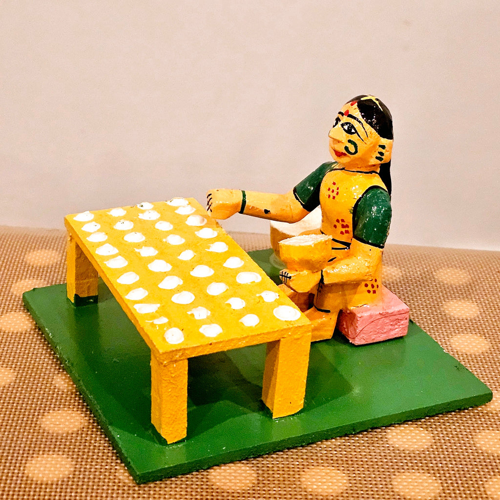 Traditional way of drying Odiyalu/Papad/Fryums. | Kondapalli | Navaratri golu | Bommala Koluvu