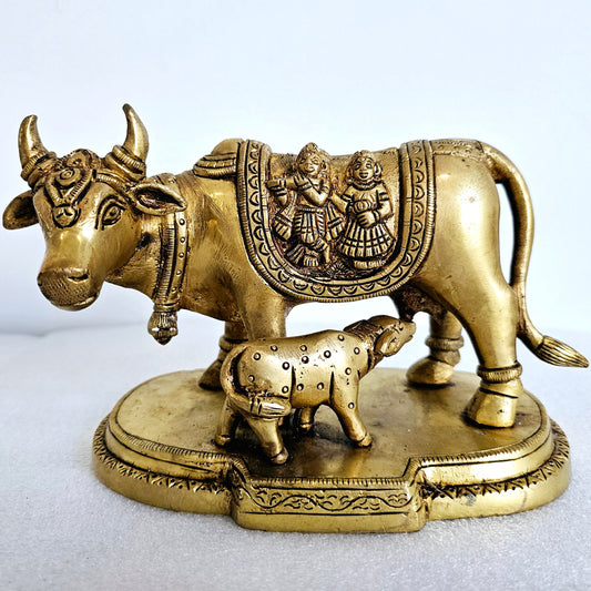 Brass Cow and Calf