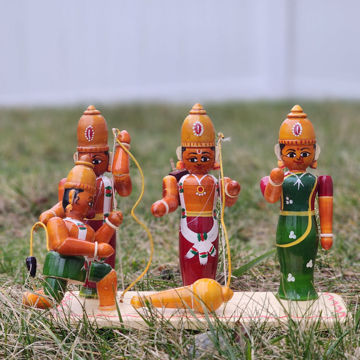 Lord Shri Ram with his parivaram Etikoppaka doll | Sankranti koluvu | Mukkoti