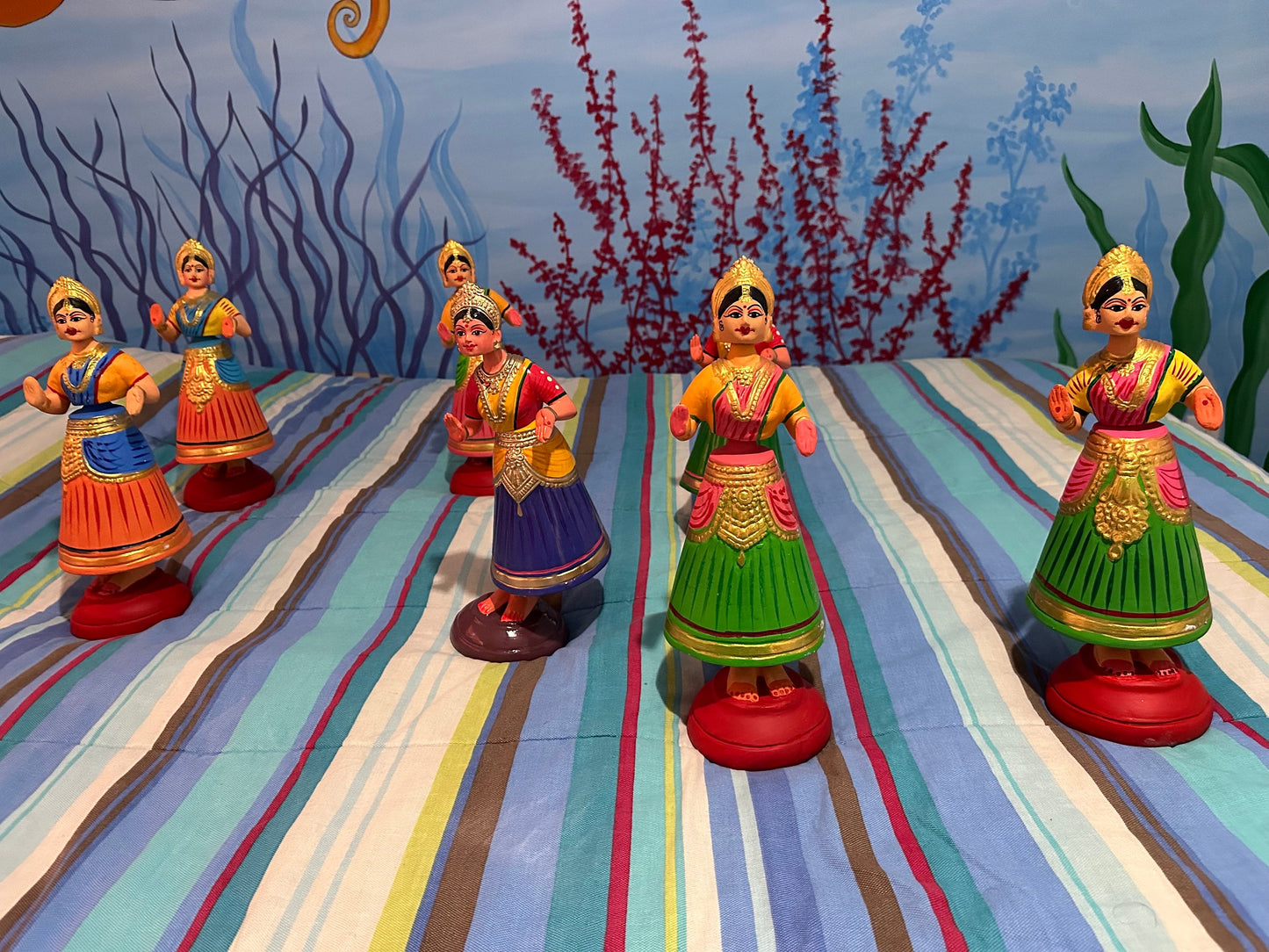Indian dancing doll 13 inch tall | Home Decor | Bommala Koluvu | House Warming Gift