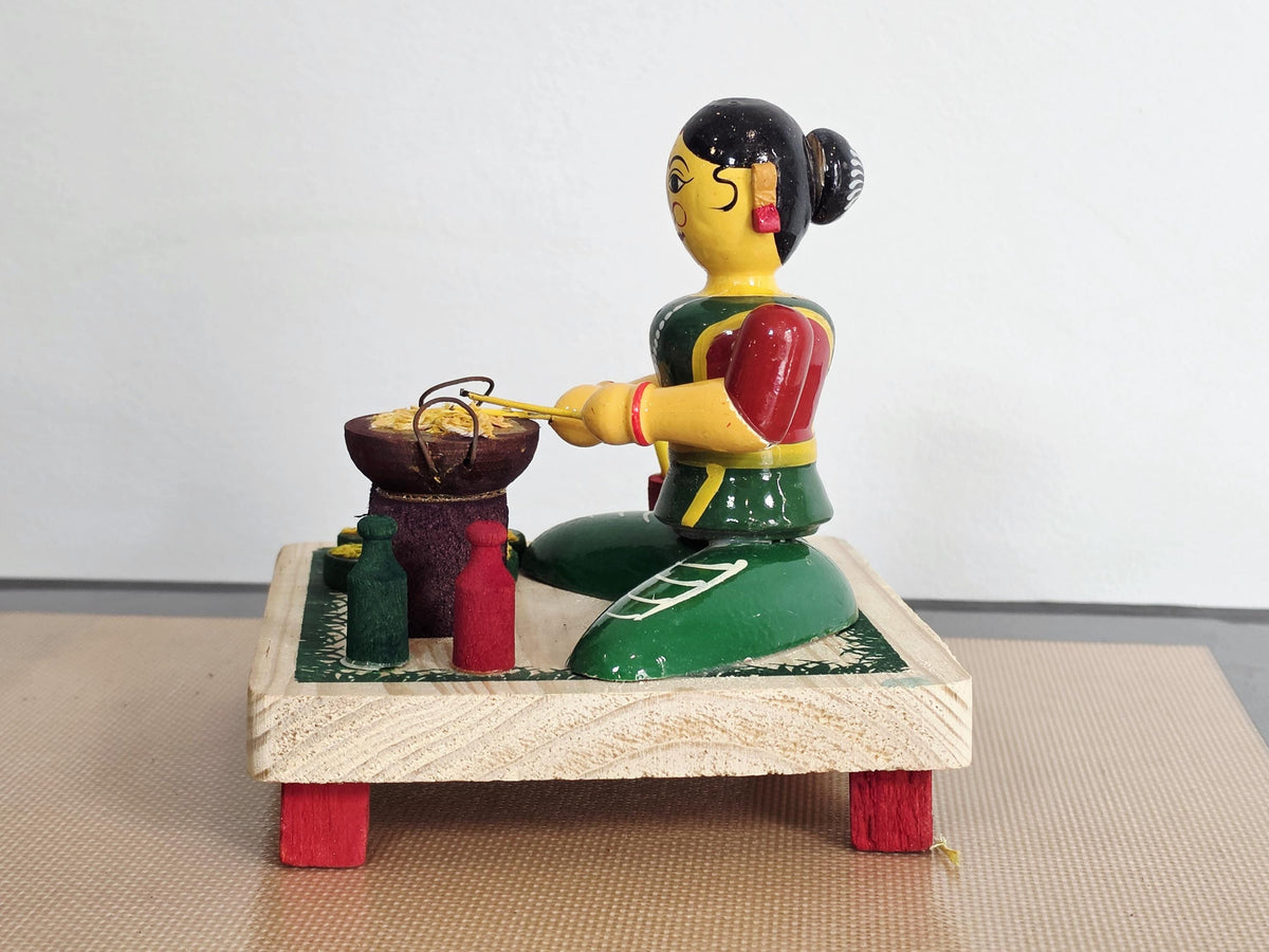 Noodle Maker Lady Doll | Miniature Street Food Stall | Navaratri Golu | Bommala Koluvu Decor