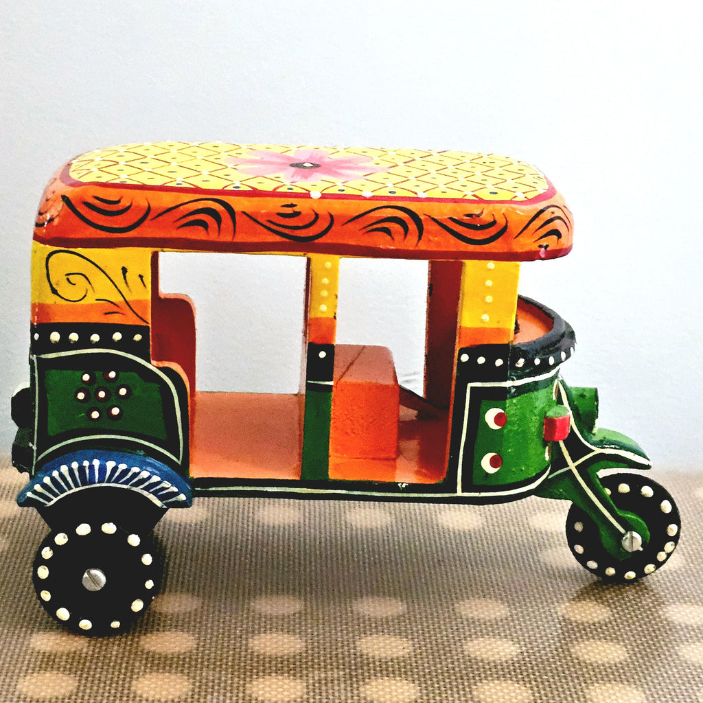 Indian Tuk Tuk | Colorful Auto Rickshaw. | Home Decor | Indian Souvenir