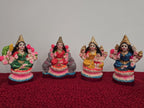 Ashta Lakshmi Golu Doll Set of 8 – 6 Inch Hand-Painted Clay Navarathri Golu | Bommala Koluvu