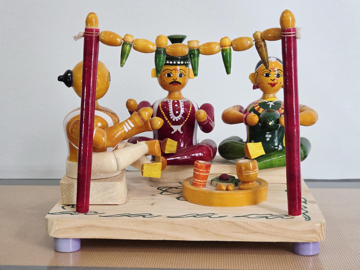 Traditional Hindu marriage | Etikoppaka doll | Home Decor | Navaratri golu | Sankranti Koluvu
