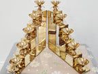 Brass deepam metlu diya stairs, 12 inch stepped brass lamp stand for Diwali