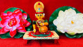 Lakshmi Devi Etikoppaka Doll: Hindu Goddess of Wealth, Indian Decor
