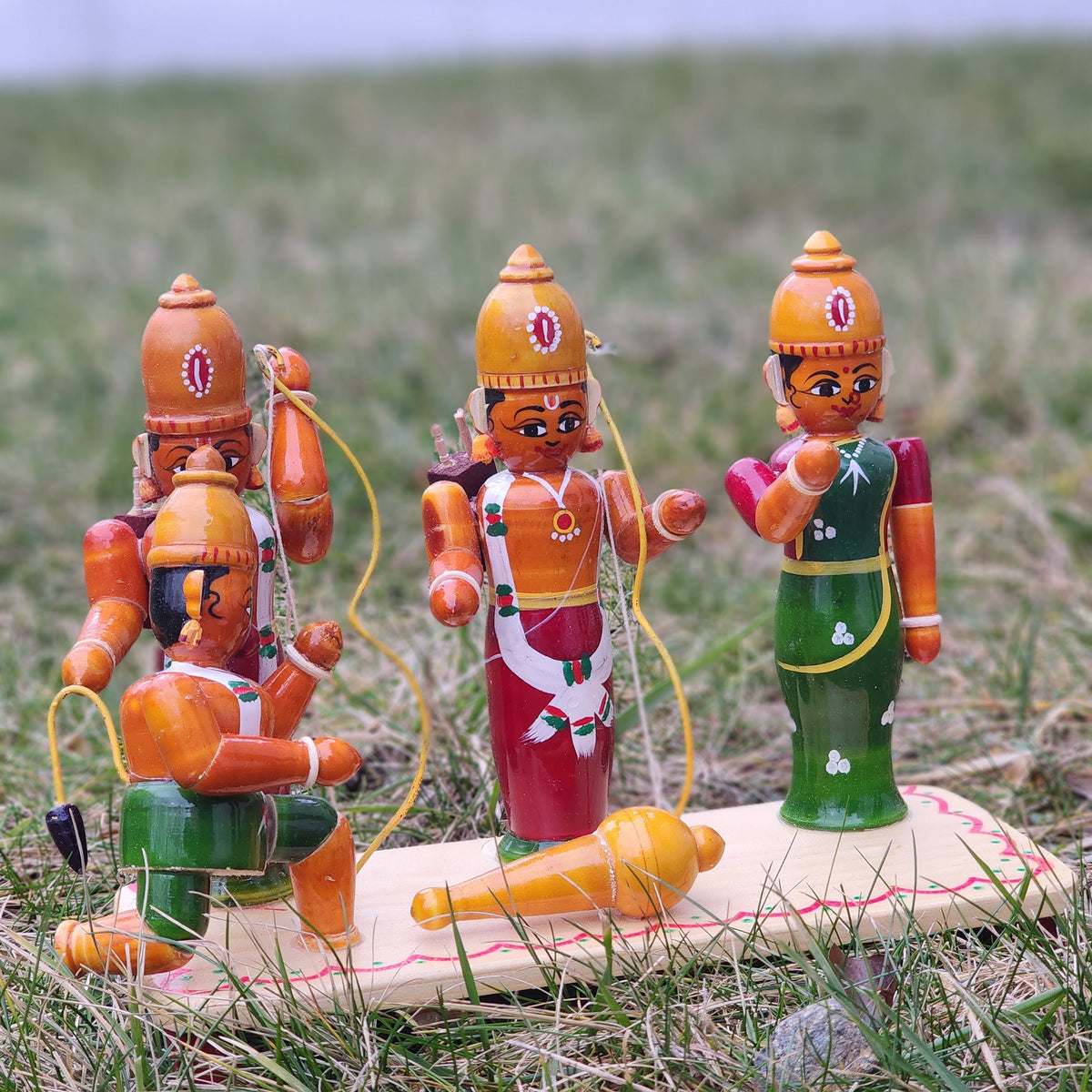 Lord Shri Ram with his parivaram Etikoppaka doll | Sankranti koluvu | Mukkoti