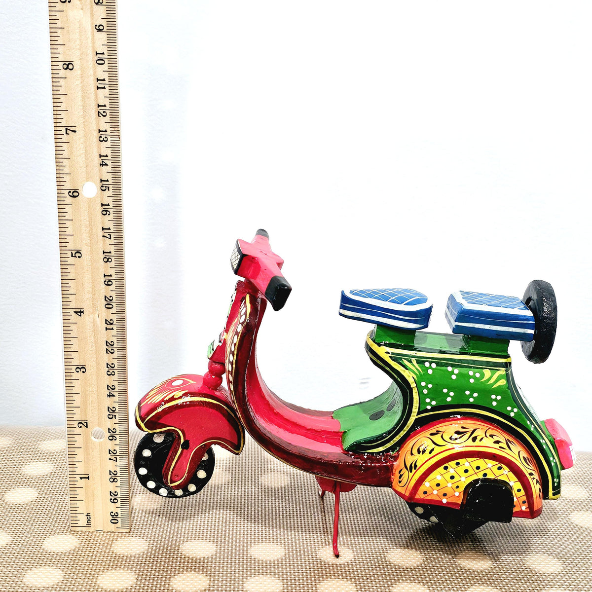 Colorful painted Indian Scooter | Home Decor |  Italian Vespa