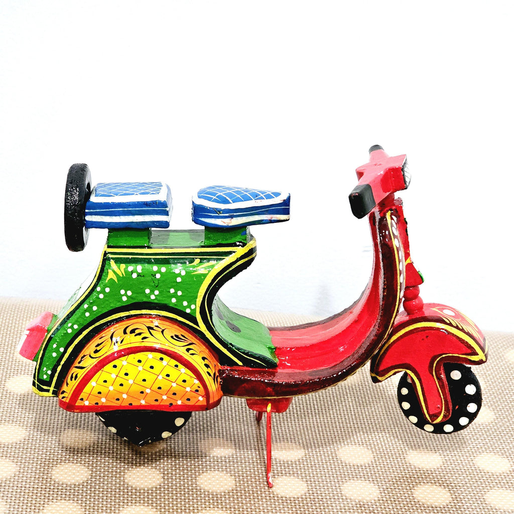 Colorful painted Indian Scooter | Home Decor |  Italian Vespa