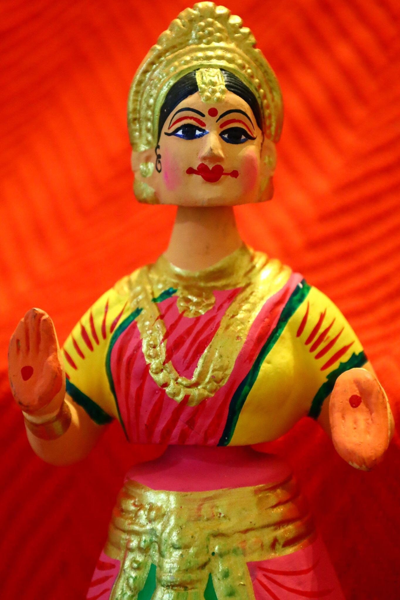 Indian dancing doll 13 inch tall | Home Decor | Bommala Koluvu | House Warming Gift
