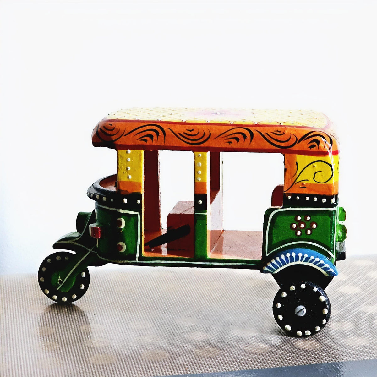 Indian Tuk Tuk | Colorful Auto Rickshaw. | Home Decor | Indian Souvenir