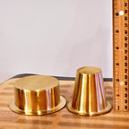 Brass Tea/Filter Coffee Tumbler and Saucer | Set of 4.