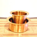 Brass Tea/Filter Coffee Tumbler and Saucer | Set of 4.