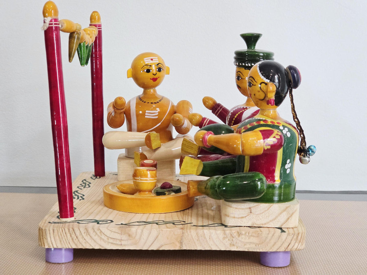 Traditional Hindu marriage | Etikoppaka doll | Home Decor | Navaratri golu | Sankranti Koluvu