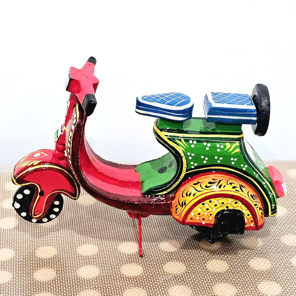 Colorful painted Indian Scooter | Home Decor |  Italian Vespa