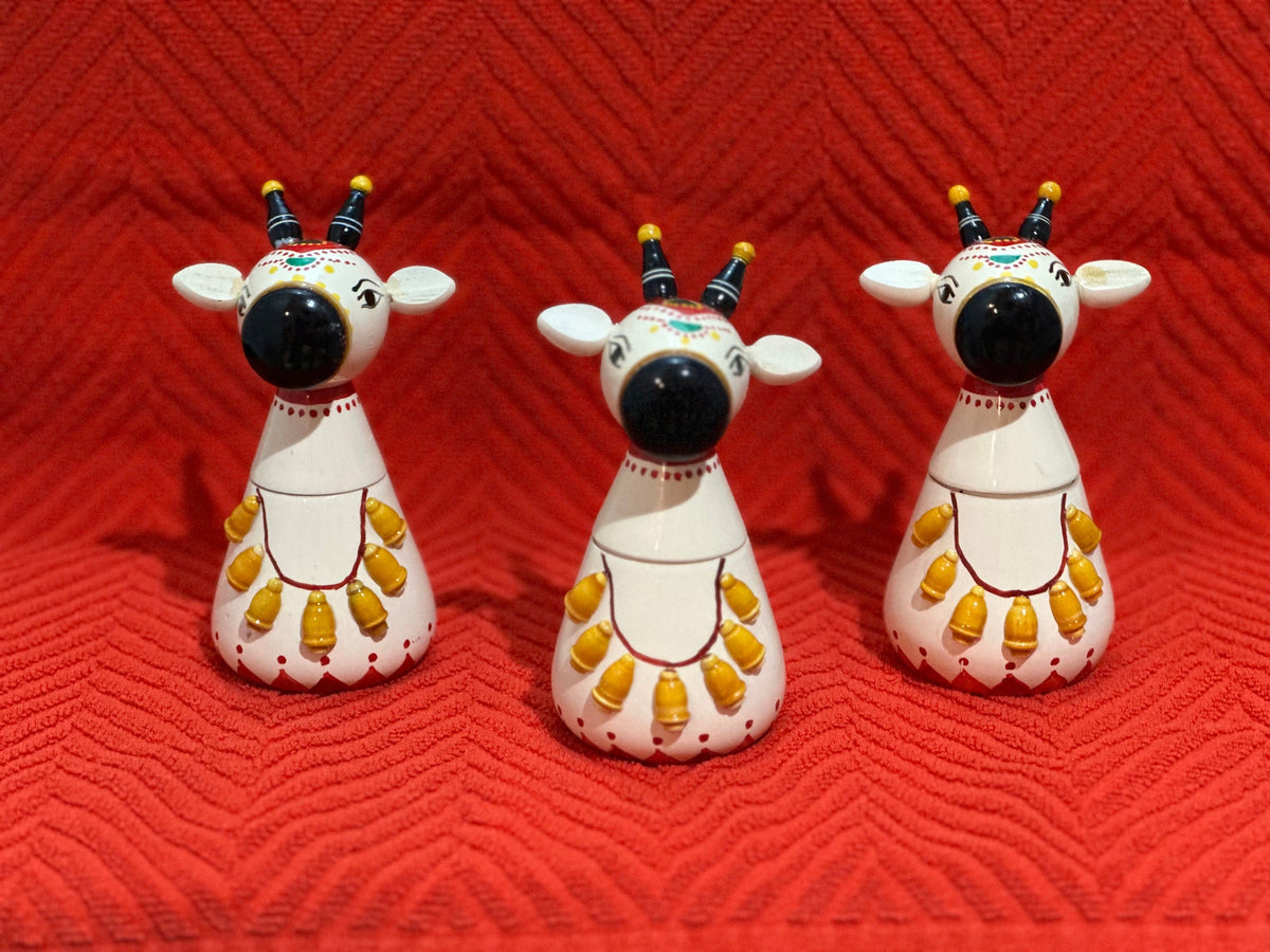 Cute Nandi doll pasupu kumkuma holder | kondapalli | etikoppaka