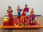 Sankranti Bhogi fire festival made of wood.