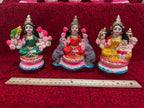 Ashta Lakshmi Golu Doll Set of 8 – 6 Inch Hand-Painted Clay Navarathri Golu | Bommala Koluvu