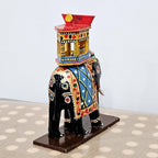 Elephant with a mounted Ambari wooden doll | kondapalli