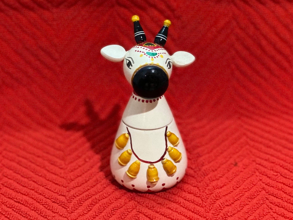 Cute Nandi doll pasupu kumkuma holder | kondapalli | etikoppaka